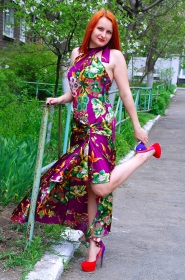 Marina from Mariupol, 36 years, with green eyes, red hair, Christian, teacher. #6