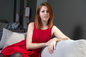 Marina from Kirovohrad, 29 years, with blue eyes, red hair, none, teacher. #1