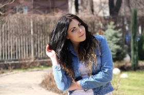 Nadya from Zaporozhye, 28 years, with green eyes, black hair, Christian, doctor. #4