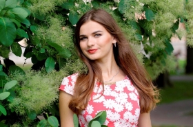Anastasia from Poltava, 29 years, with green eyes, dark brown hair, Christian, teacher. #1