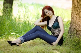 Iva from Dnepropetrovsk, 36 years, with brown eyes, red hair, administrator. #6