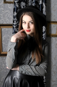 Karina from Kharkiv, 26 years, with hazel eyes, dark brown hair, Christian, Manager. #4
