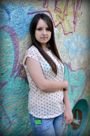 Irina from Cherkassy, 27 years, with brown eyes, dark brown hair, Christian, floristry. #1