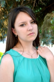 Irina from Cherkassy, 27 years, with brown eyes, dark brown hair, Christian, floristry. #8