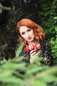 Kristina from Kharkov, 30 years, with brown eyes, red hair, Christian, singer. #4