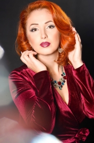 Kristina from Kharkov, 30 years, with brown eyes, red hair, Christian, singer. #17