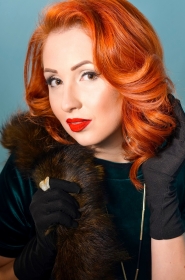 Kristina from Kharkov, 30 years, with brown eyes, red hair, Christian, singer. #19