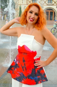 Kristina from Kharkov, 30 years, with brown eyes, red hair, Christian, singer. #31
