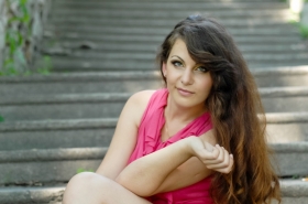 Anna from Poltava, 30 years, with green eyes, dark brown hair, Christian, student. #10