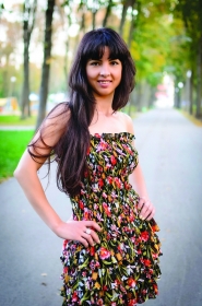 Kristina from Kharkov, 35 years, with hazel eyes, dark brown hair, Christian, seamstress. #6