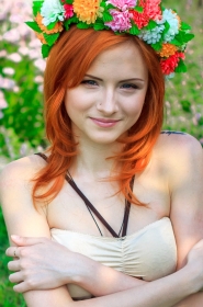 Dariya from Kiev, 28 years, with grey eyes, red hair, Christian, Student. #1