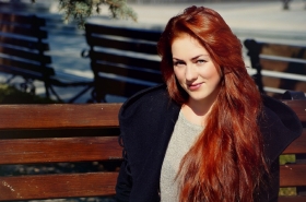 Viktoria from Cherkassy, 36 years, with grey eyes, red hair, Christian, designer. #3