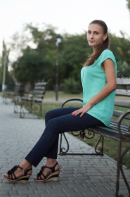 Irina from Nikolaev, 27 years, with brown eyes, dark brown hair, Christian. #4
