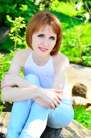 Katya from Cherkassy, 33 years, with green eyes, light brown hair, Christian, landscaper. #6