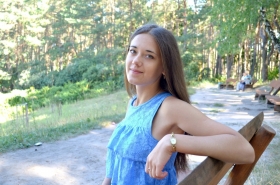 Alice from Cherkassy, 27 years, with green eyes, dark brown hair, Christian, good student. #8