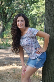 Kristina from Nikolaev, 33 years, with green eyes, dark brown hair, Christian, Manager. #1