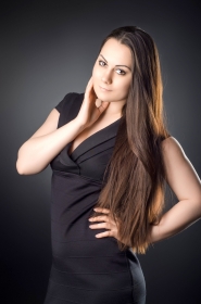 Kristina from Nikolaev, 34 years, with hazel eyes, black hair, Christian, accountant. #9