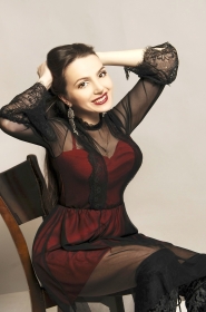 Galina from Kiev, 28 years, with hazel eyes, dark brown hair, Christian, Actress. #3