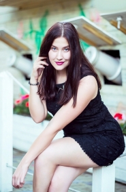 Olga from Stakhanov, 29 years, with blue eyes, black hair, Christian, Seller in jewelry store. #2