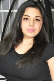 Karina from Pervomaisk, 30 years, with brown eyes, black hair, Christian, Student. #1