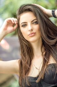 Nataliya from Odessa, 31 years, with hazel eyes, dark brown hair, Christian, Model. #1