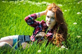 Juliya from Kharkov, 29 years, with green eyes, red hair, Christian, dancer. #9