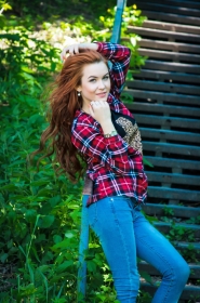 Juliya from Kharkov, 29 years, with green eyes, red hair, Christian, dancer. #12