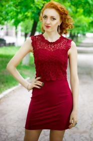 Alina from Alchevsk, 30 years, with green eyes, red hair, Christian, student. #3
