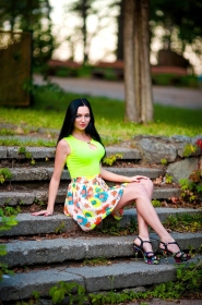Irina from Kiev, 27 years, with grey eyes, black hair, Christian, masseuse. #3