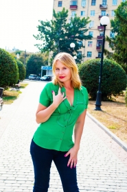 Oksana from Kharkov, 52 years, with green eyes, blonde hair, Christian, Economist. #3